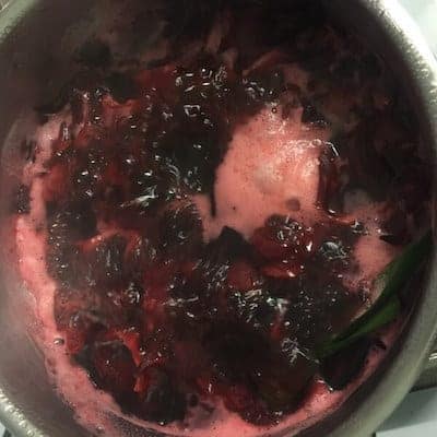 Hibiscus Tea Recipe - boiling version