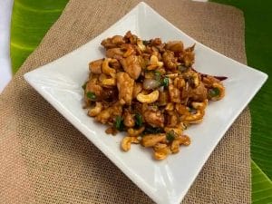 Finished Gai Pad Met Madmuang Cashew chicken thai version recipe